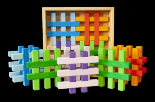 Colour Grid Block Colour Grid Wooden Blocks - Cyril Lutchner